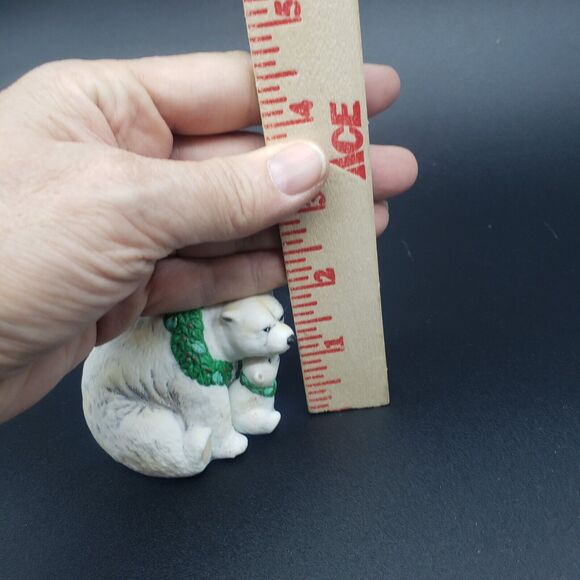 Vintage Gorham Christmas Traditions Ornament‎ Nature's Families Polar Bear & Cub - Picture 7 of 7